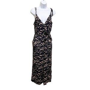 Saltwater Luxe Animal Pattern Fionna  Jumpsuit Size M Night Out Casual Wear